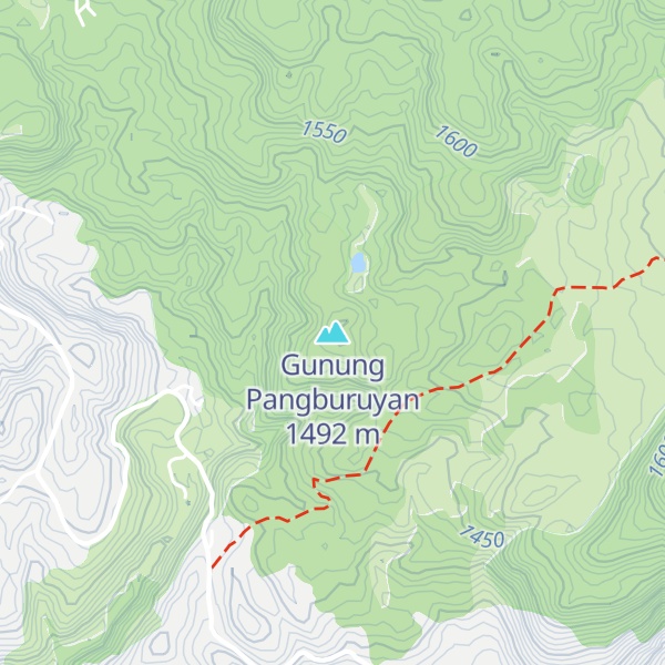 Map of Gunung Pangburuyan