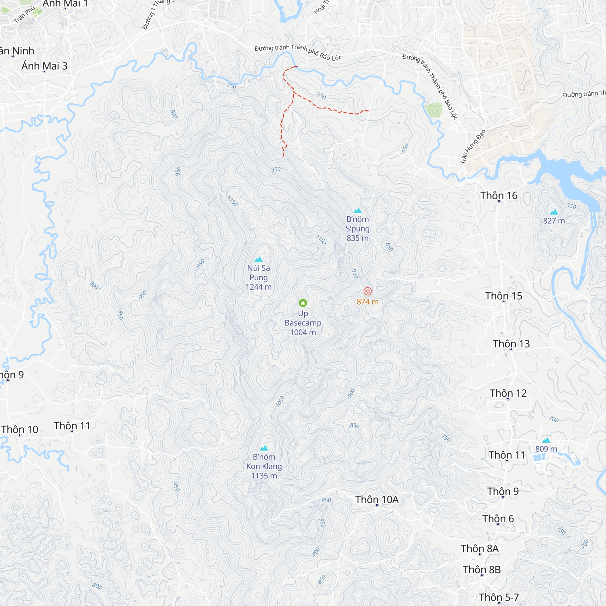 Up Basecamp map