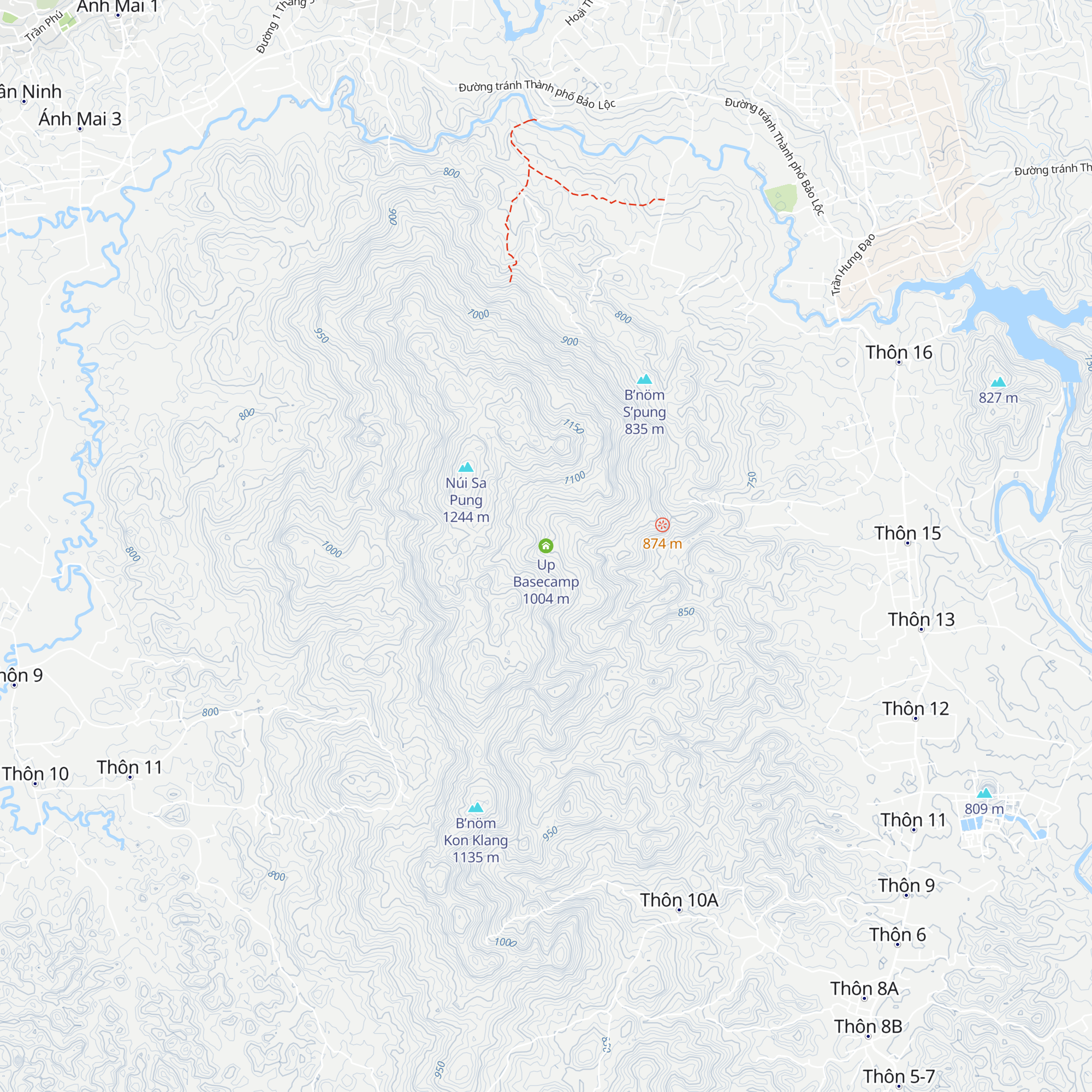 Up Basecamp map