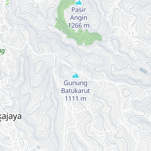 Map of Gunung Batukarut