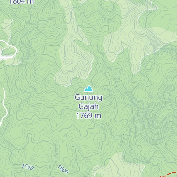 Map of Gunung Gajah