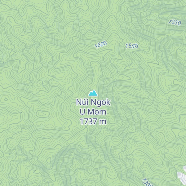 Map of Núi Ngok U Mom