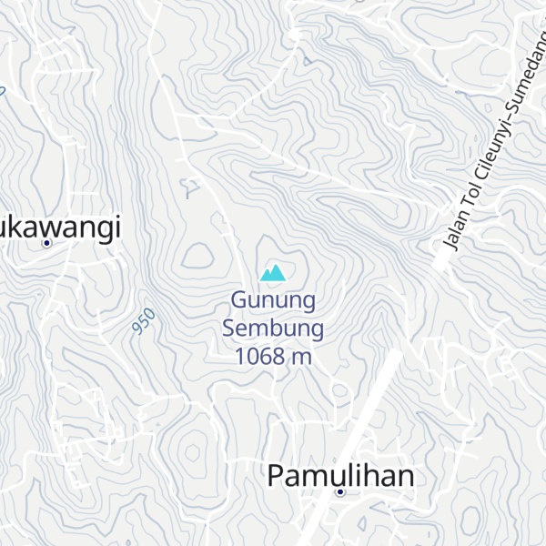 Map of Gunung Sembung