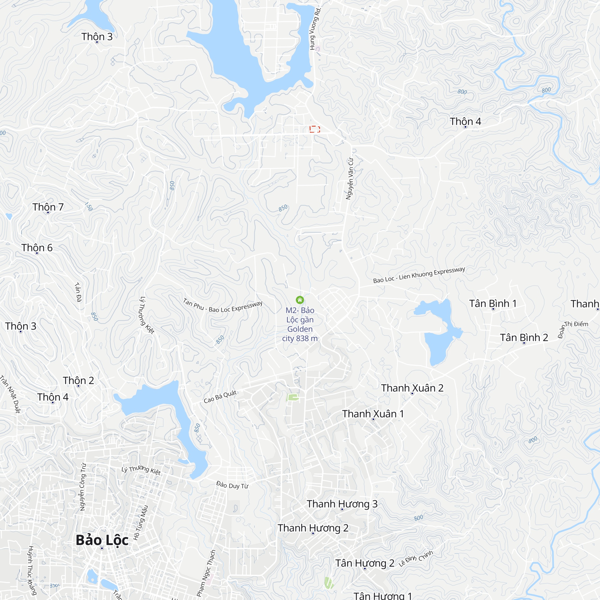 M2- Bảo Lộc gần Golden city map