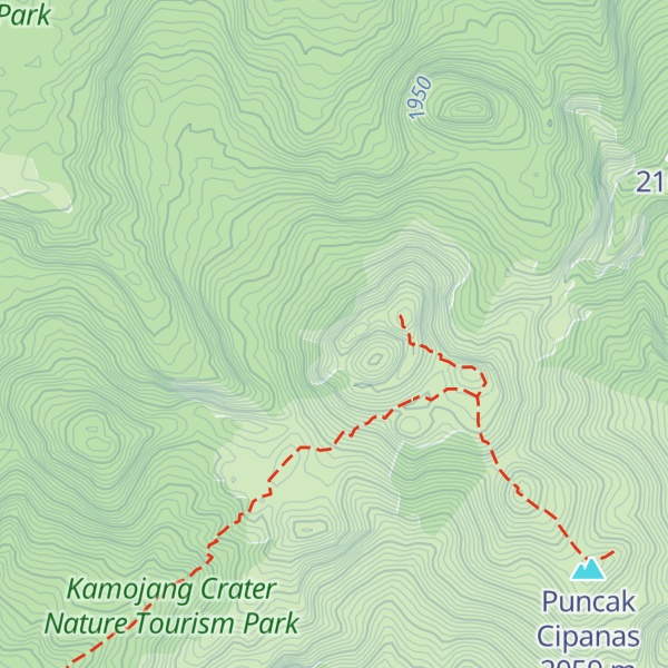Map of Pengunungan Guntur