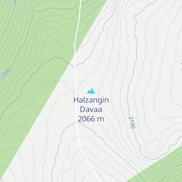 Map of Halzangin Davaa
