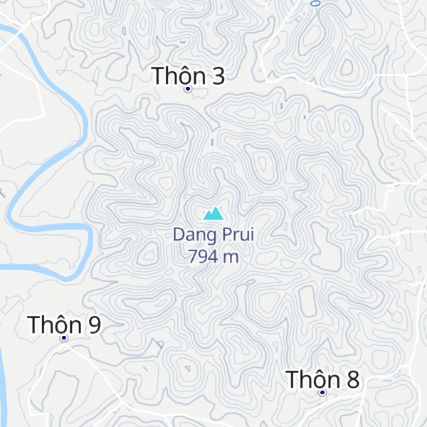 Map of Dang Prui