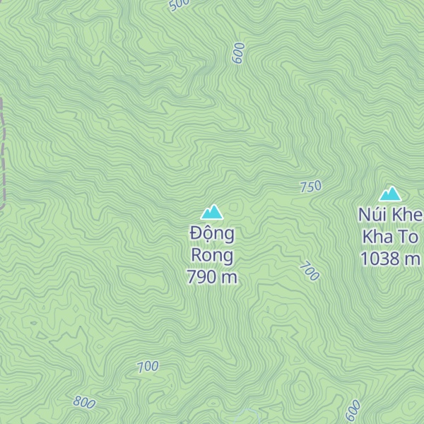 Map of Động Rong