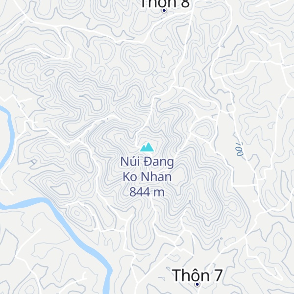 Map of Núi Đang Ko Nhan