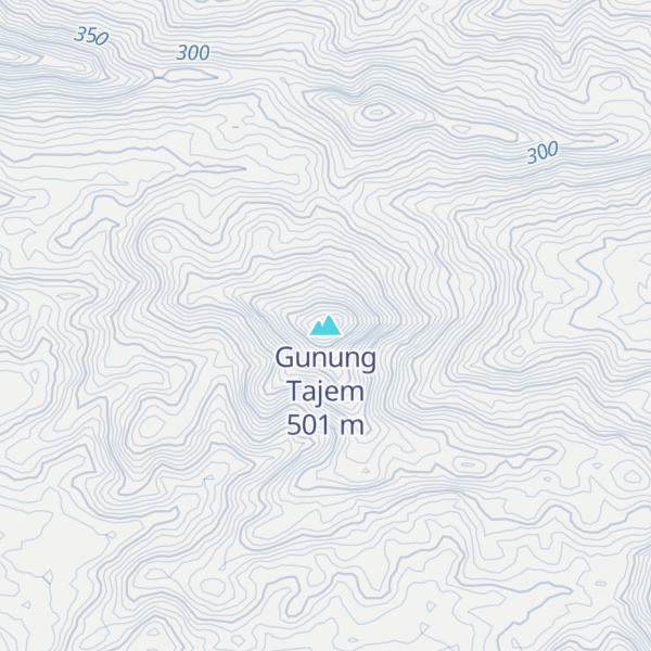 Map of Gunung Tajem