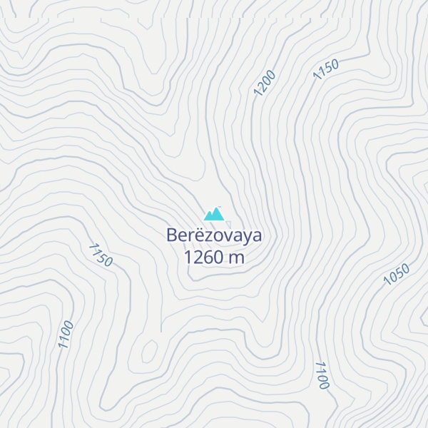 Map of Berëzovaya
