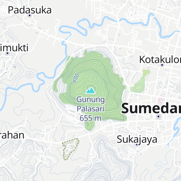 Map of Gunung Palasari