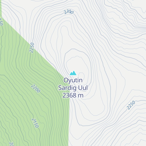 Map of Oyutin Sardig Uul