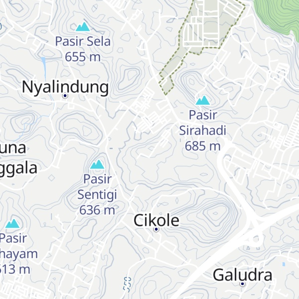 Map of Pasir Sabeulah