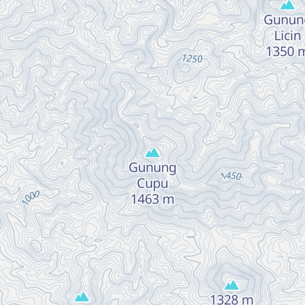 Map of Gunung Cupu