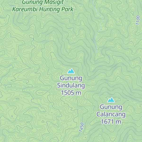 Map of Gunung Sindulang