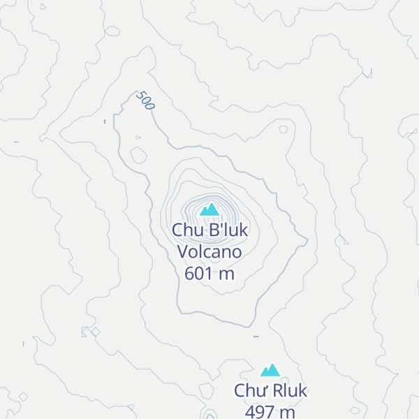 Map of Chu B'luk Volcano