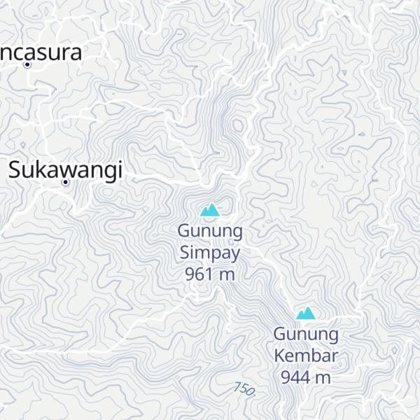 Map of Gunung Simpay