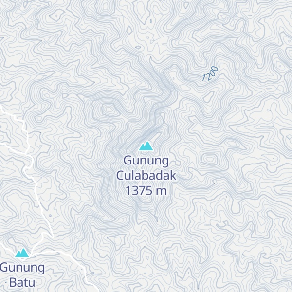 Map of Gunung Culabadak
