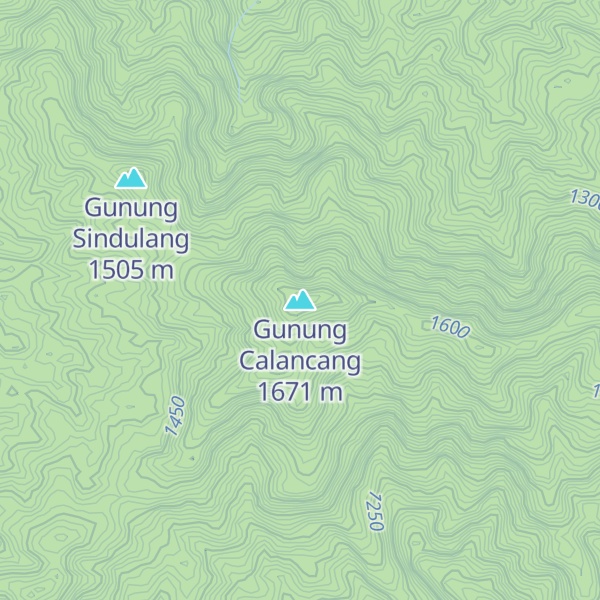 Map of Gunung Calancang