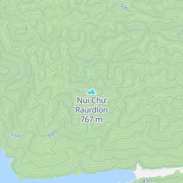 Map of Núi Chư Raurdlon