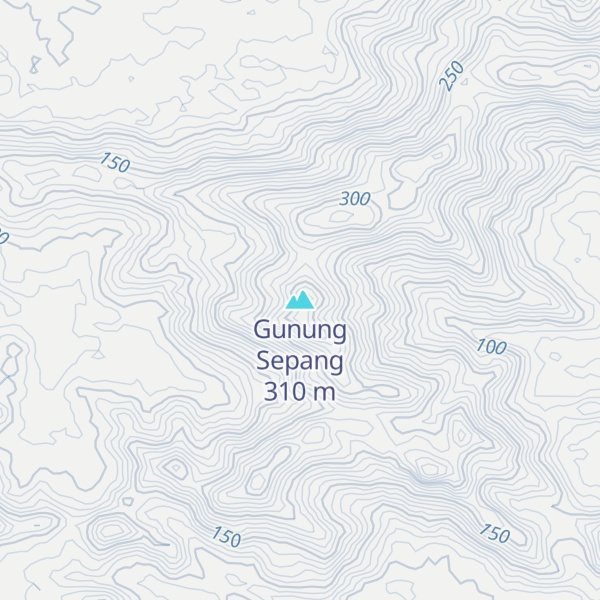 Map of Gunung Sepang