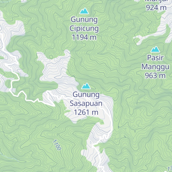 Map of Gunung Sasapuan