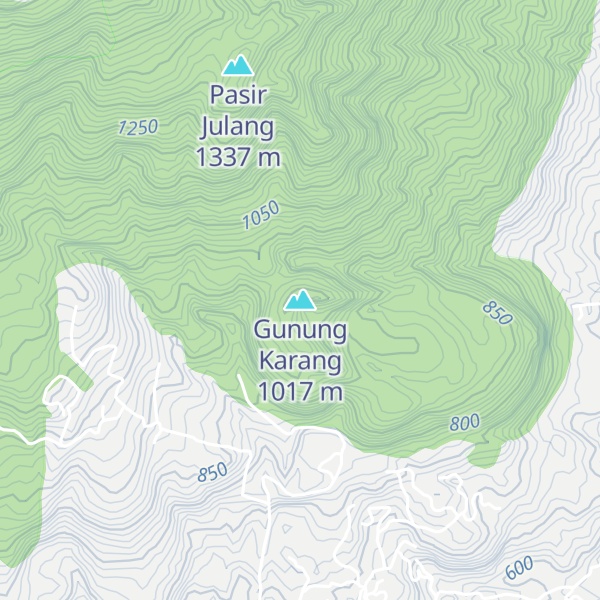 Map of Gunung Karang