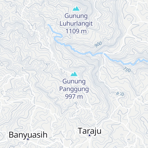 Map of Gunung Panggung