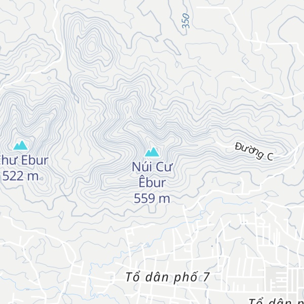 Map of Núi Cư Êbur