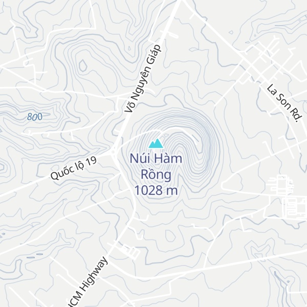Map of Núi lửa Chư Hdrông