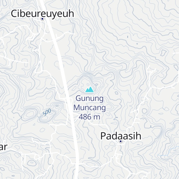 Map of Gunung Muncang