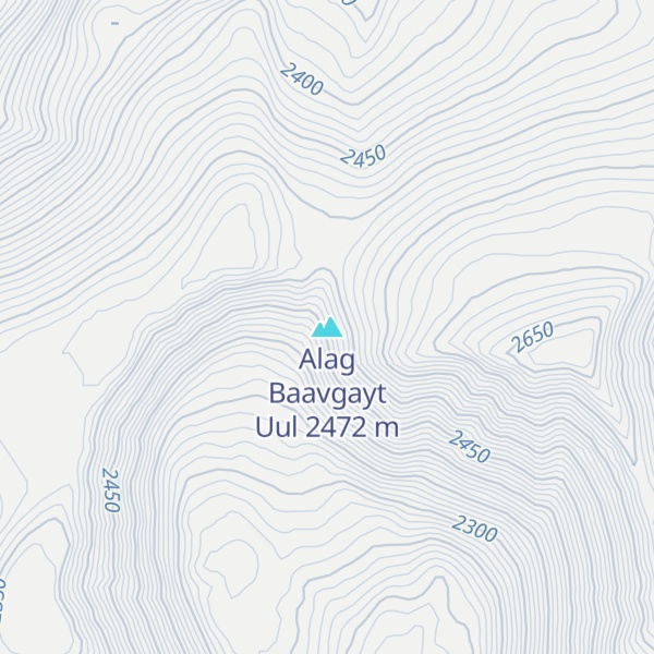 Map of Alag Baavgayt Uul