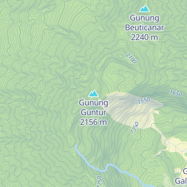 Map of Gunung Guntur