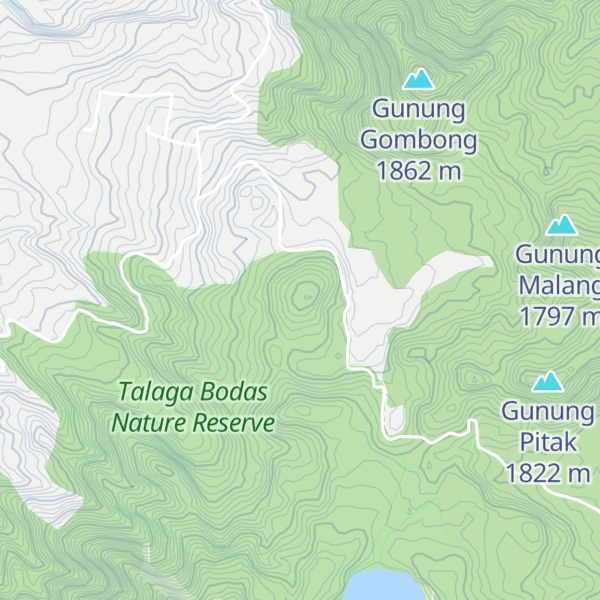 Map of Gunung Tegalsaat