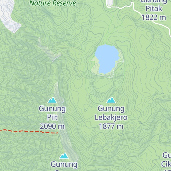 Map of Gunung Telagabodas