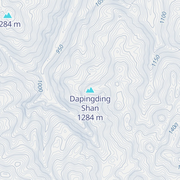 Map of Dapingding Shan