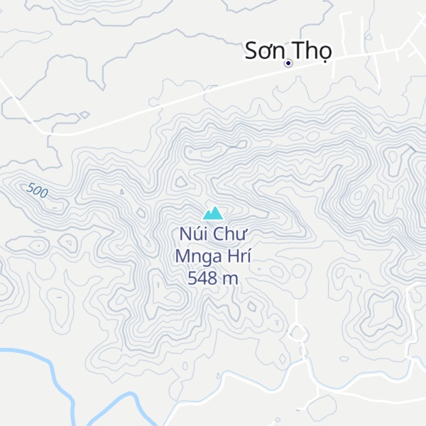 Map of Núi Chư Mnga Hrí