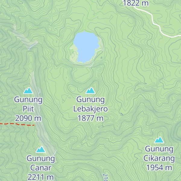 Map of Gunung Lebakjero
