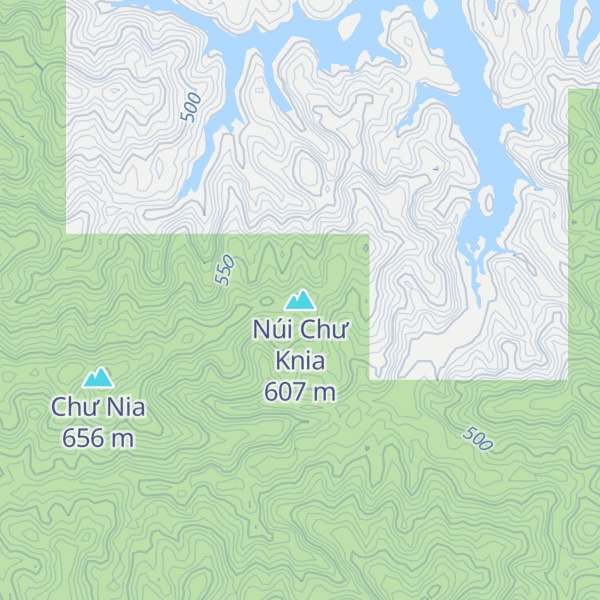 Map of Núi Chư Knia