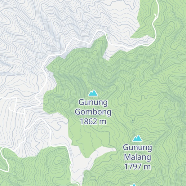 Map of Gunung Gombong