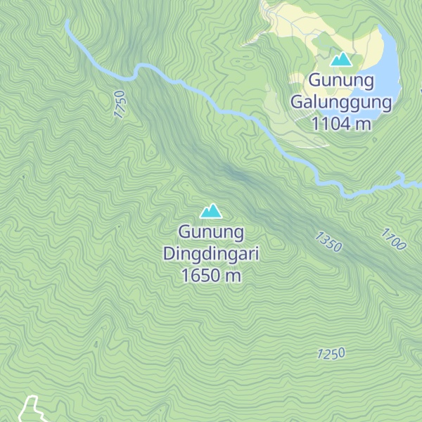 Map of Gunung Dingdingari