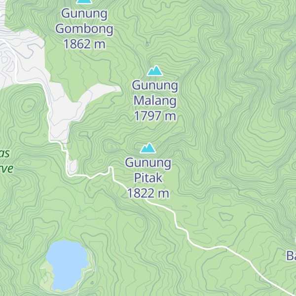 Map of Gunung Pitak
