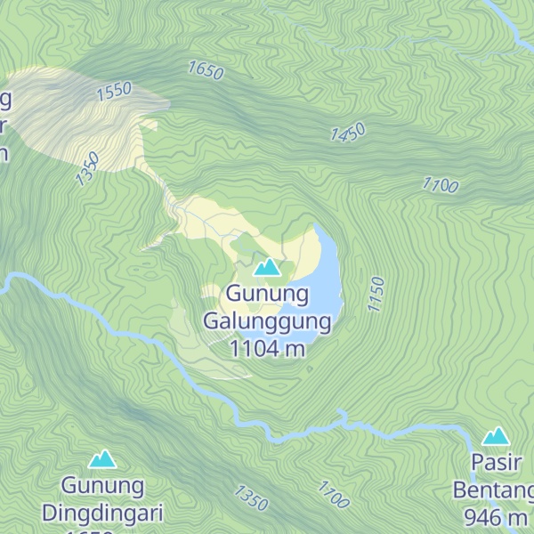 Map of Gunung Galunggung