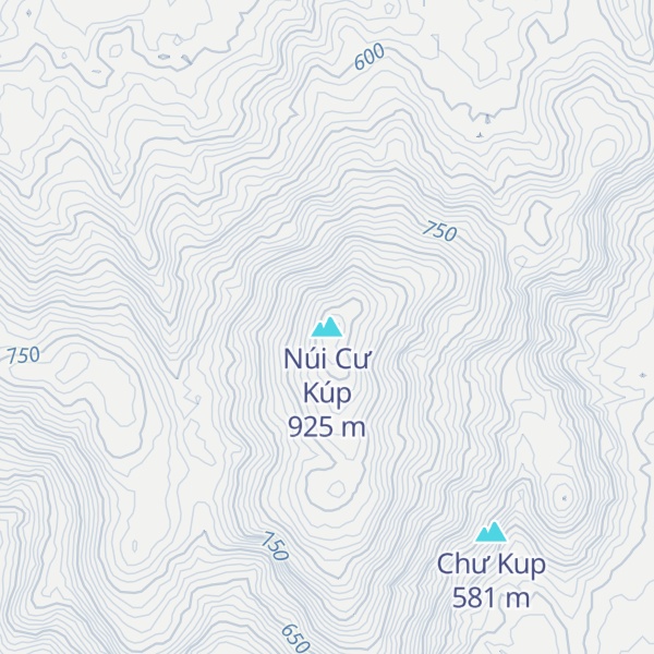 Map of Núi Cư Kúp