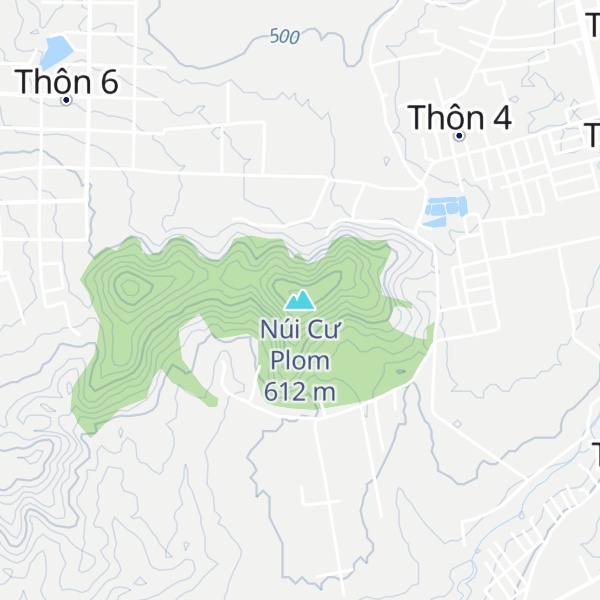 Map of Núi Cư Plom