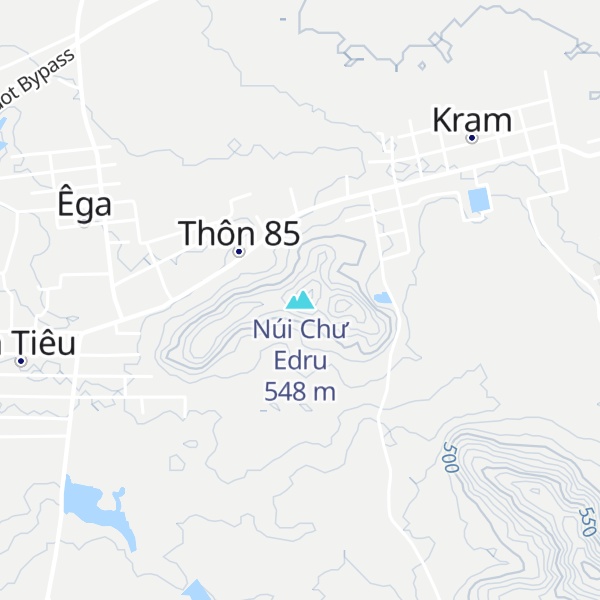 Map of Núi Chư Edru