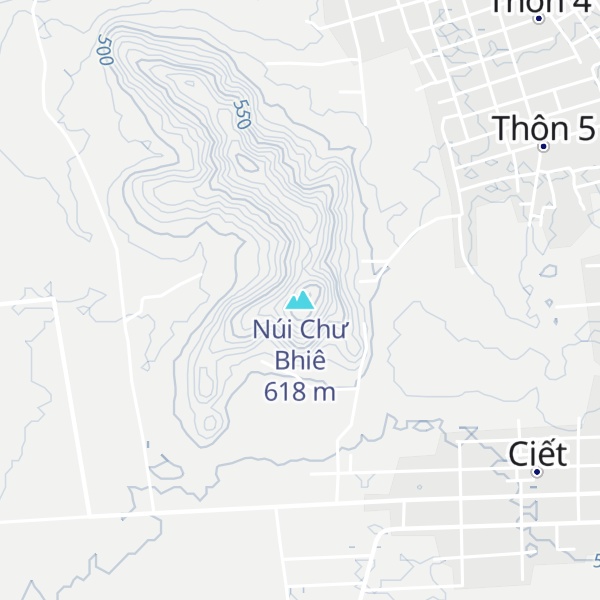 Map of Núi Chư Bhiê