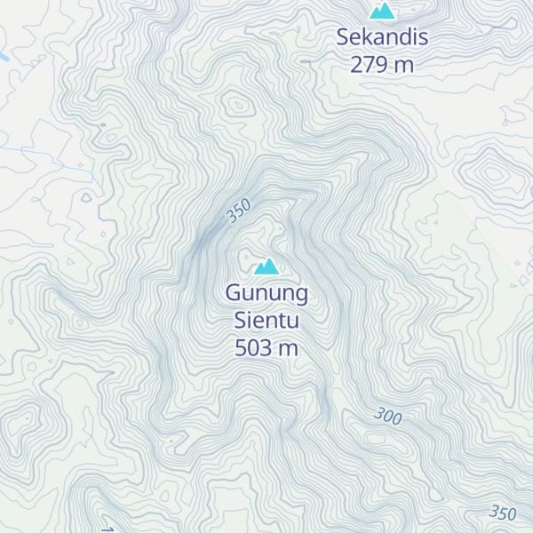 Map of Gunung Sientu
