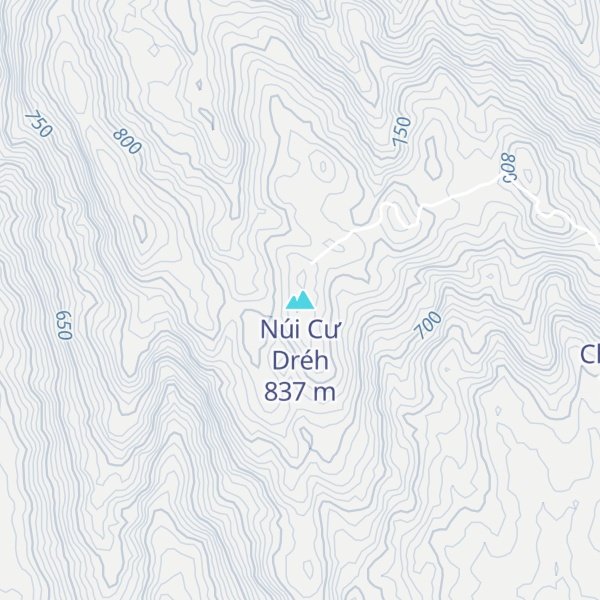 Map of Núi Cư Dréh